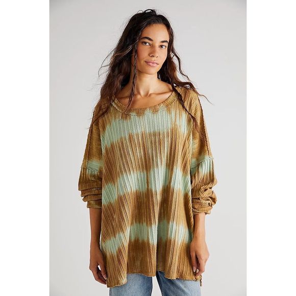 Free People We The Free Sunset Tee Size L - Picture 1 of 7